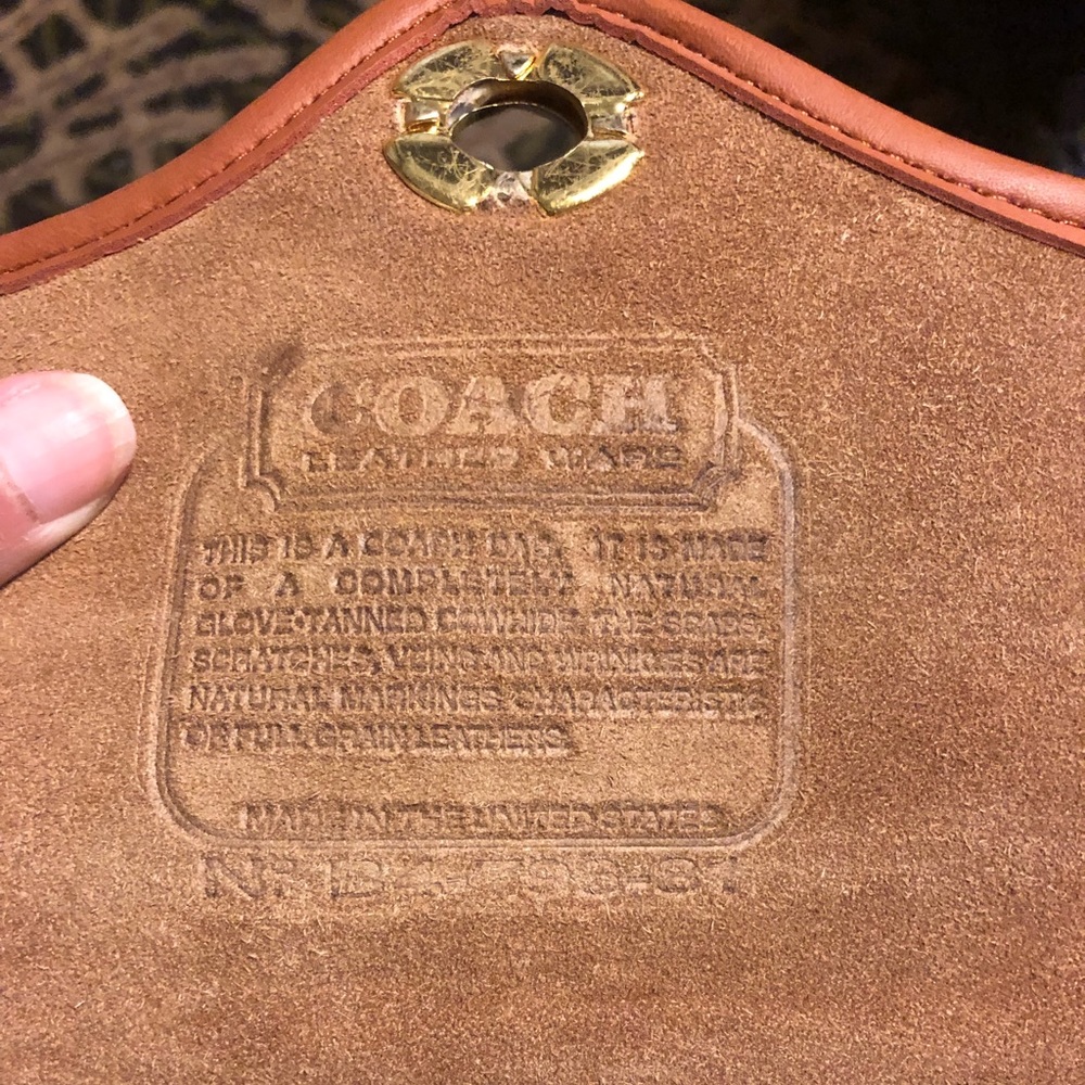 Inside bag coach leather